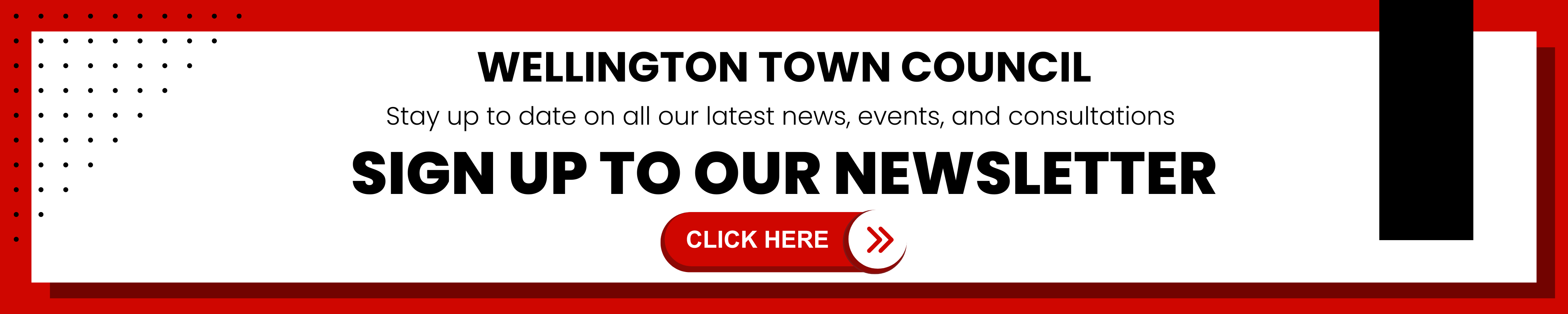 Wellington Town Council. Stay up to date of all our latest news, events, and consultations. Sign up to our newsletter. Click here.